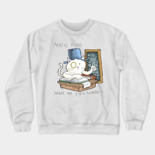 Dapper Cat - Maths puns Crewneck Sweatshirt